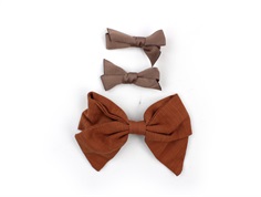 Lil Atelier hair clips rucky road (3-pack)